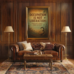 Freedom Within: Vintage Liberation Art Poster