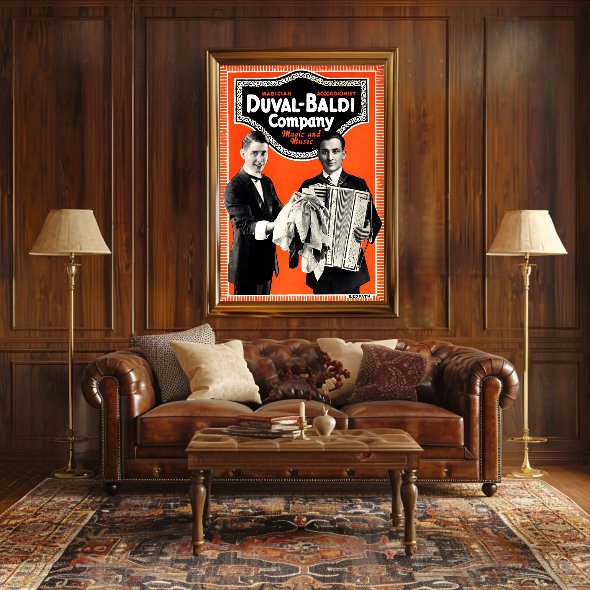 Duval-Baldi Magic and Music Vintage Entertainment Poster