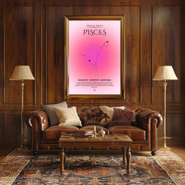 Pisces Constellation Poster: Mystical Zodiac Art Print PosterGoat