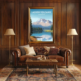 Lassen Volcanic National Park Reflection Poster