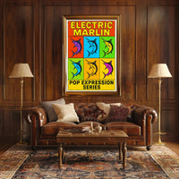 Electric Marlin Pop Expression Series Poster PosterGoat
