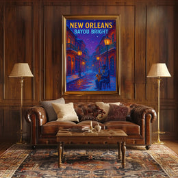 New Orleans Bayou Bright Poster