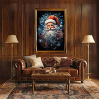 Santa Claus Joy Brings Modern Christmas Celebration Poster