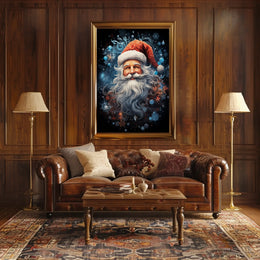Santa Claus Joy Brings Modern Christmas Celebration Poster