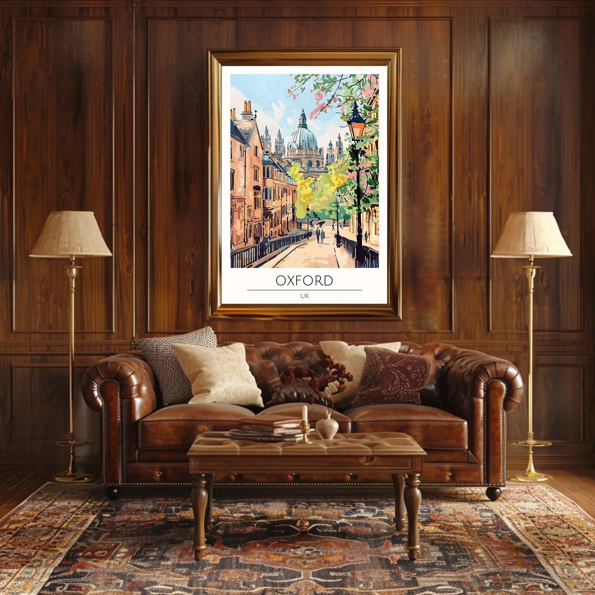 Scenic View of Oxford Poster PosterGoat
