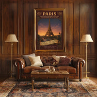 Parisian Elegance Vintage Travel Poster