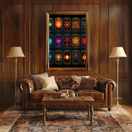 Mystical Symbols Collection Poster