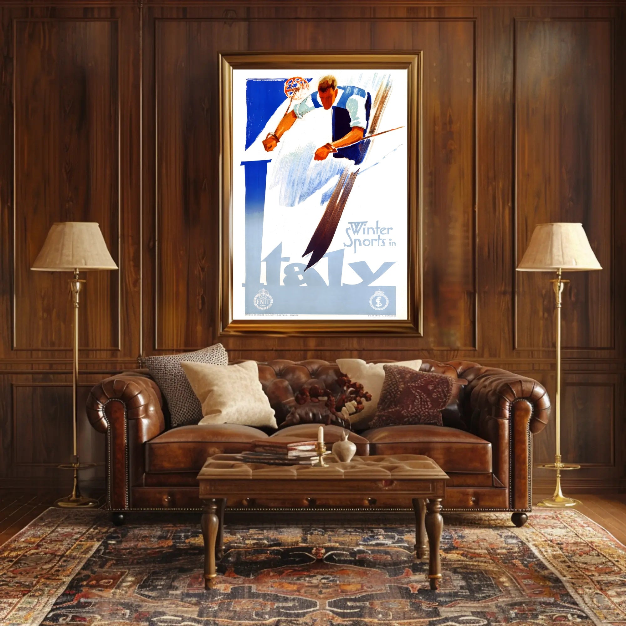 Winter Sports in Italy Poster PosterGoat