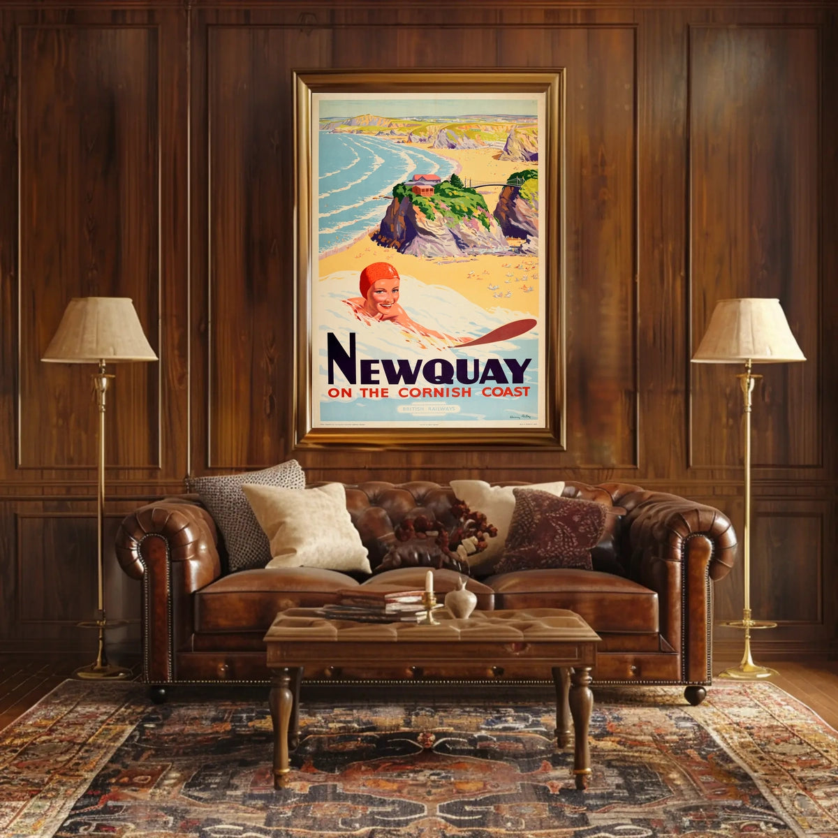Newquay On The Cornish Coast Poster