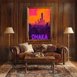 Dhaka Skyline Poster