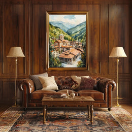 Bulgaria Rila Monastery Mountain View Poster