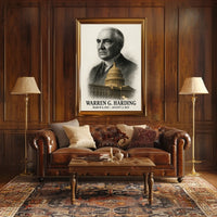 Warren G. Harding 29th President of the United States Reflections Poster