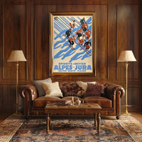 Winter Sports In Alpes Jura Poster