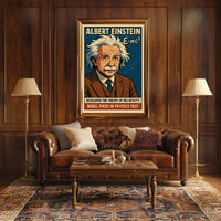 Einstein Relativity Cosmic Science Curious Minds Poster