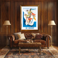 Ski Vermont Adventure Poster