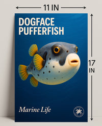 Dogface Pufferfish Poster PosterGoat