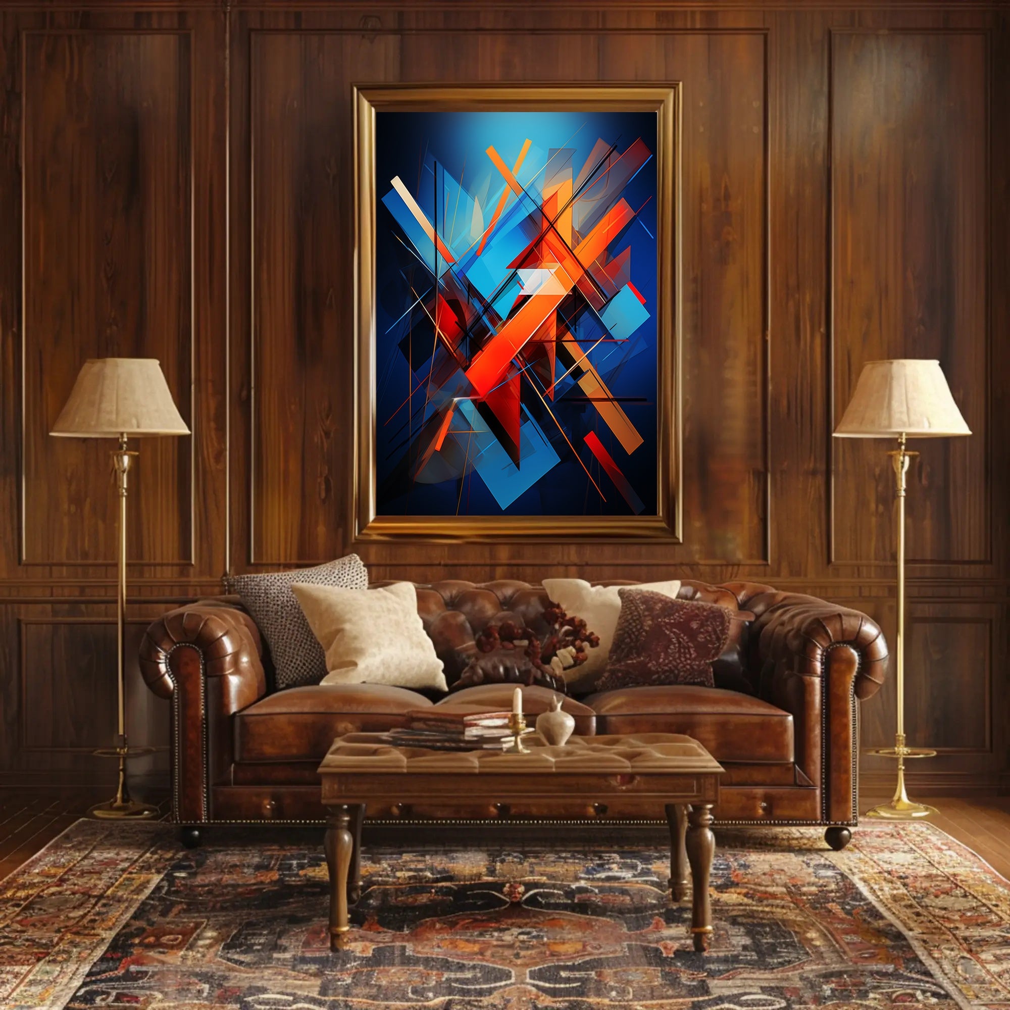 Dynamic Geometric Abstraction Abstract Poster PosterGoat