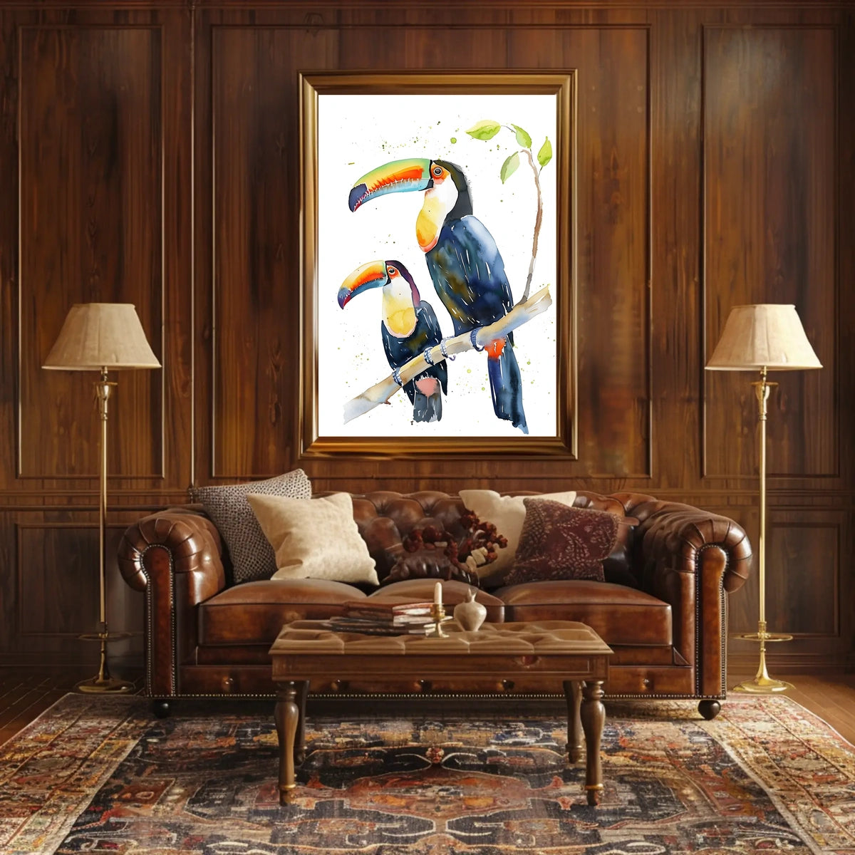 Vibrant Toucans Poster