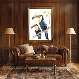 Vibrant Toucans Poster