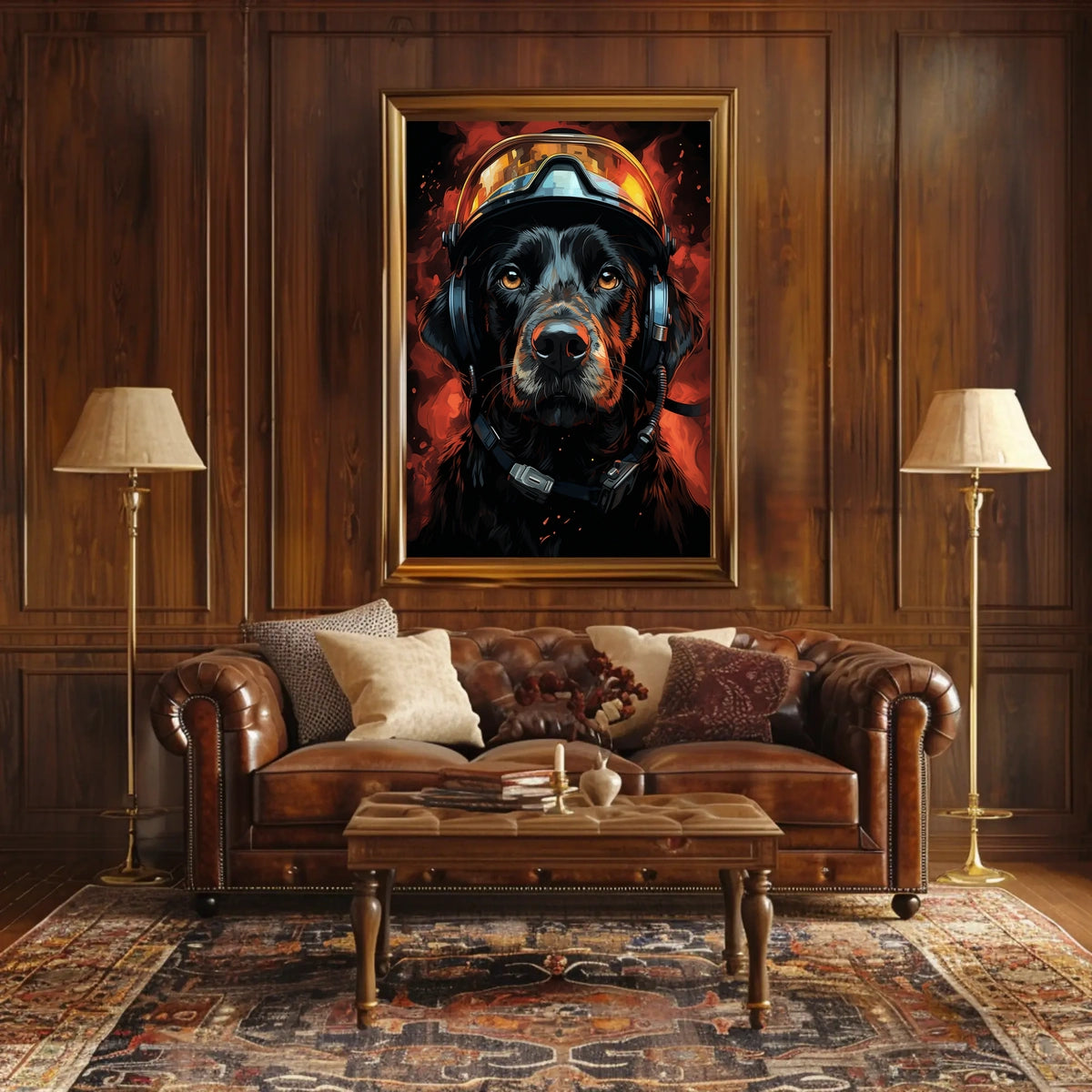 Heroic Canine Aviator Poster