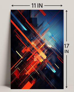 Dynamic Abstract Composition Abstract Poster PosterGoat