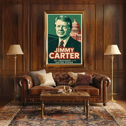 Jimmy Carter Presidential Portrait Patriot Poster