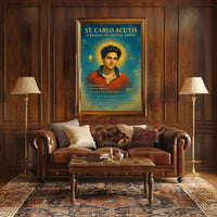 St. Carlo Acutis A Beacon Of Digital Poster