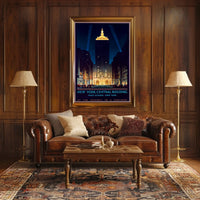 New York Central Building NYC Poster Vintage Wall Art