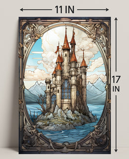 Enchanted Castle By The Sea Poster