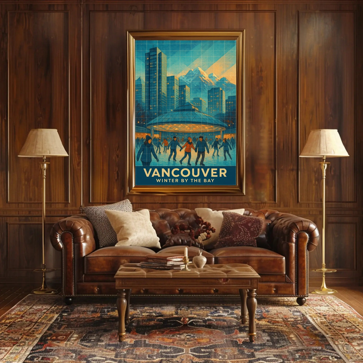 Vancouver Winter By The Bay Poster