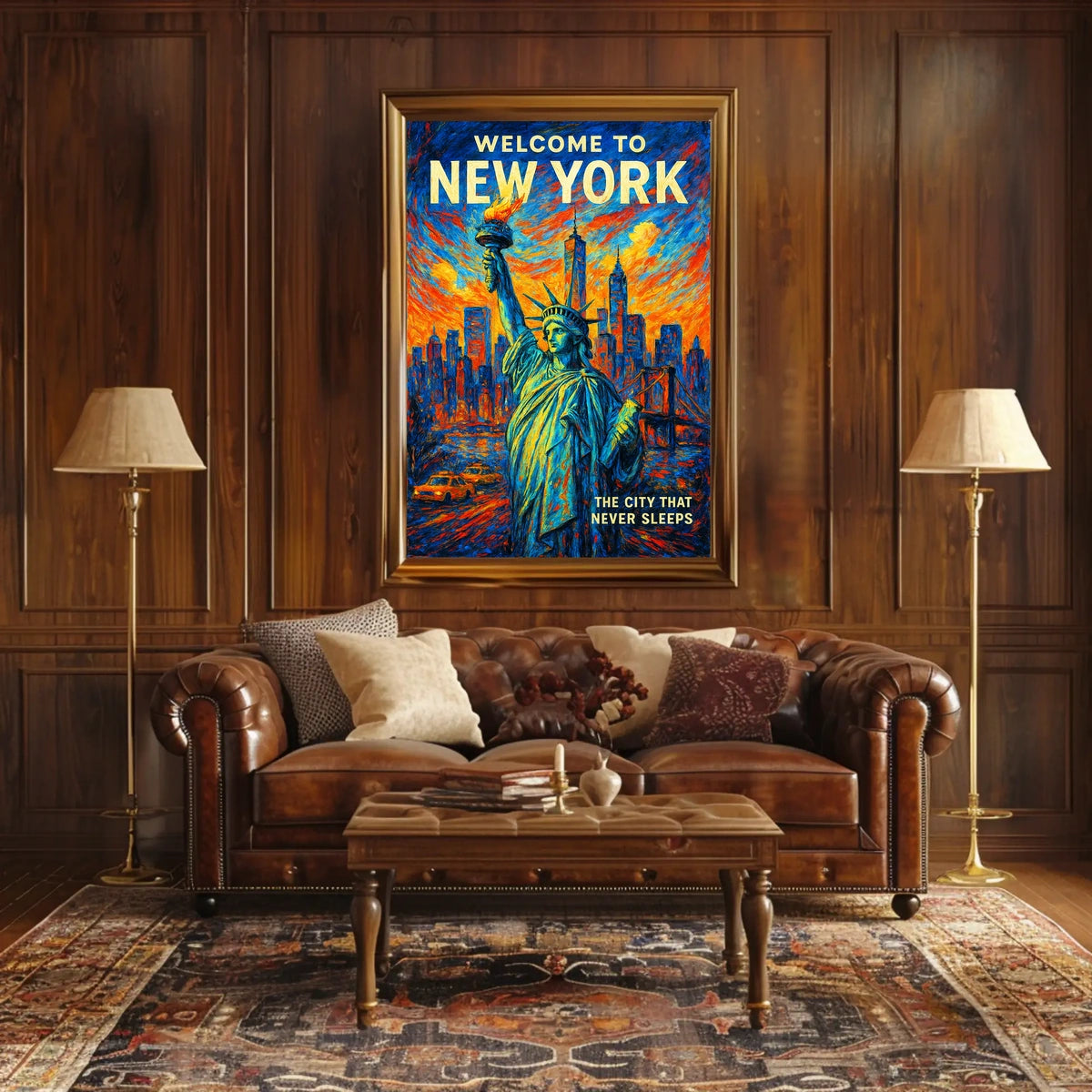 Welcome To New York Poster Modern Urban Life Wall Art