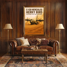 C-130 Hercules Herky Bird Poster