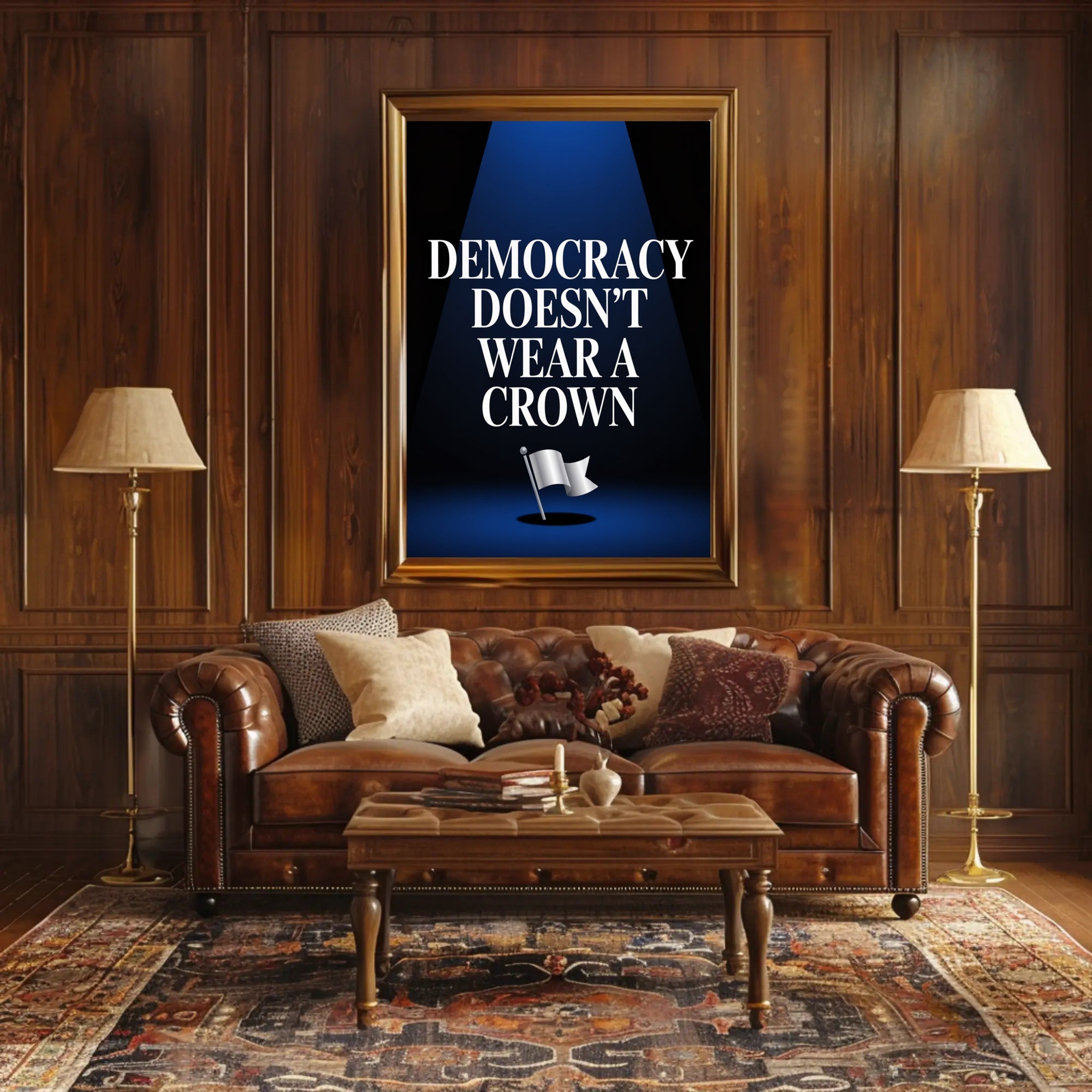 Bold Statement Poster with Political or Propaganda Twist