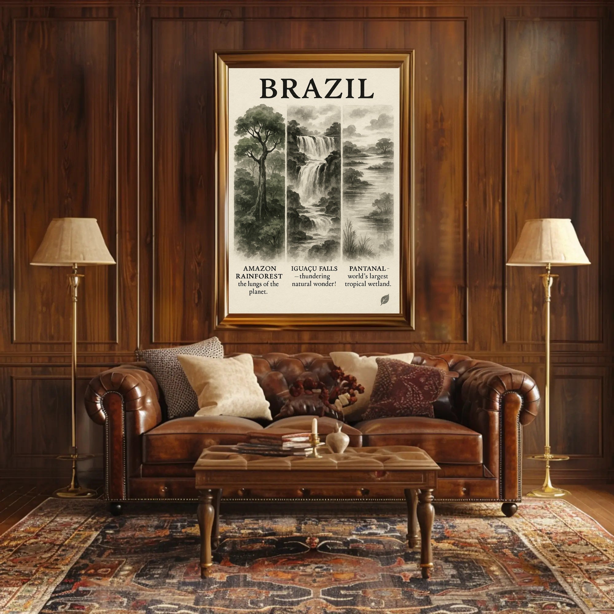 Wonders of Brazil Poster PosterGoat