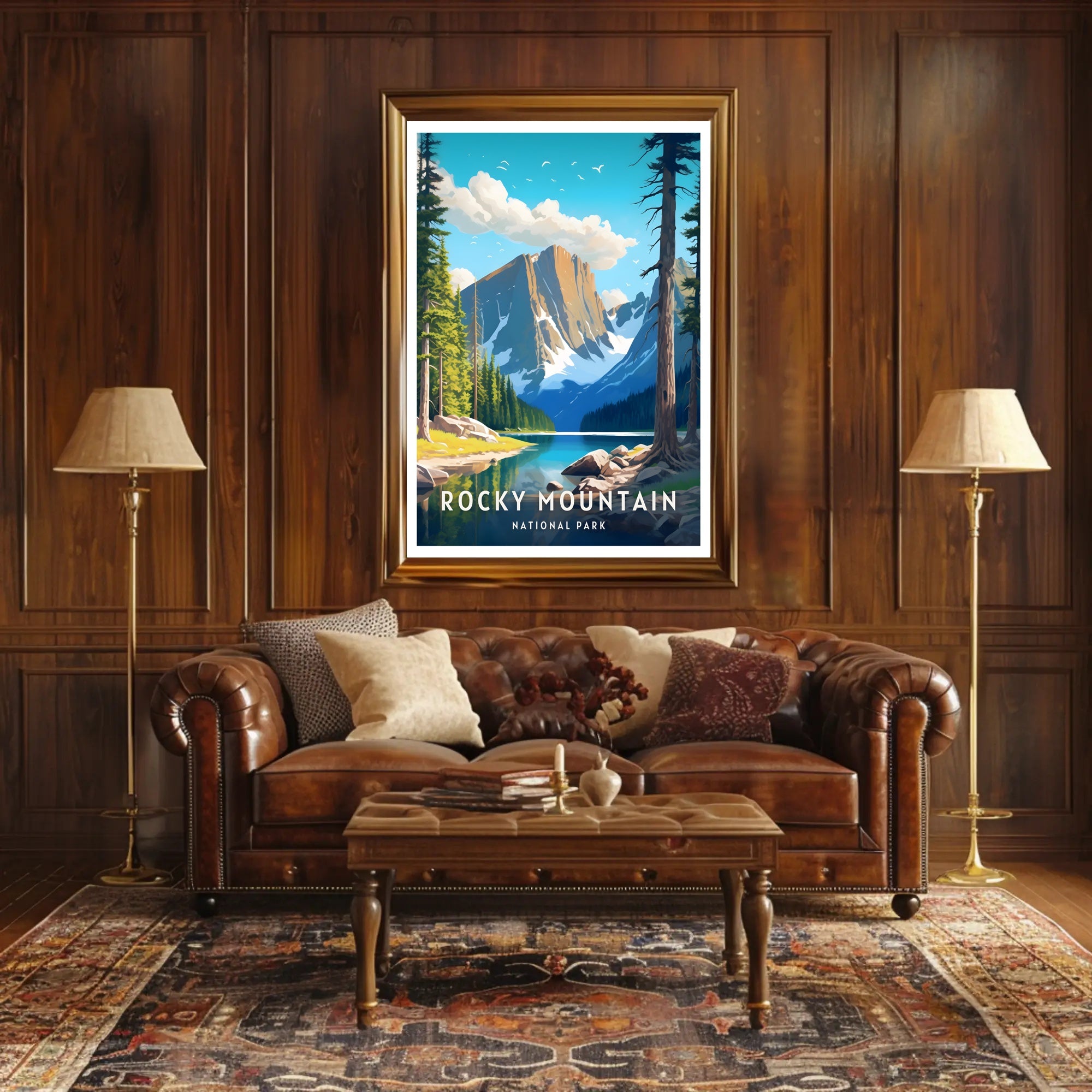 Rocky Mountain National Park Scenic Poster Print