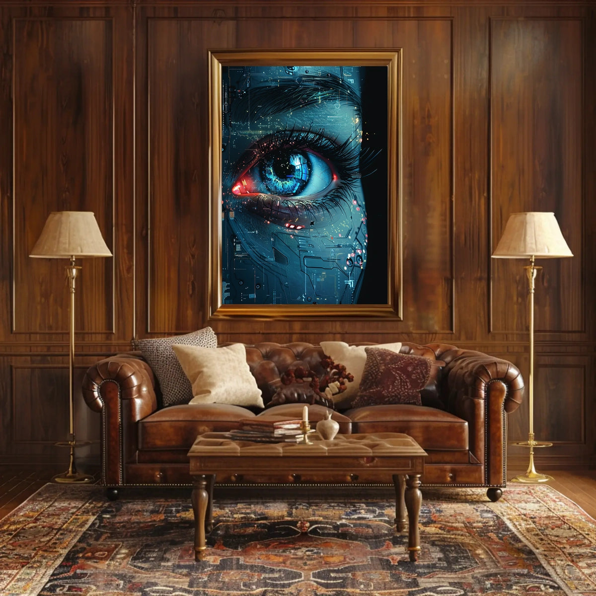 Vision Future Cyberpunk Digital Painting Enthusiast Poster