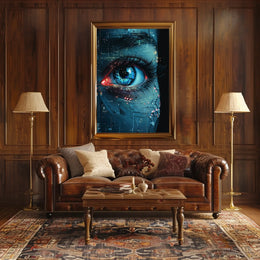 Vision Future Cyberpunk Digital Painting Enthusiast Poster