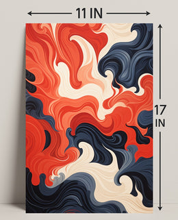 Swirling Colors Of Expression Poster