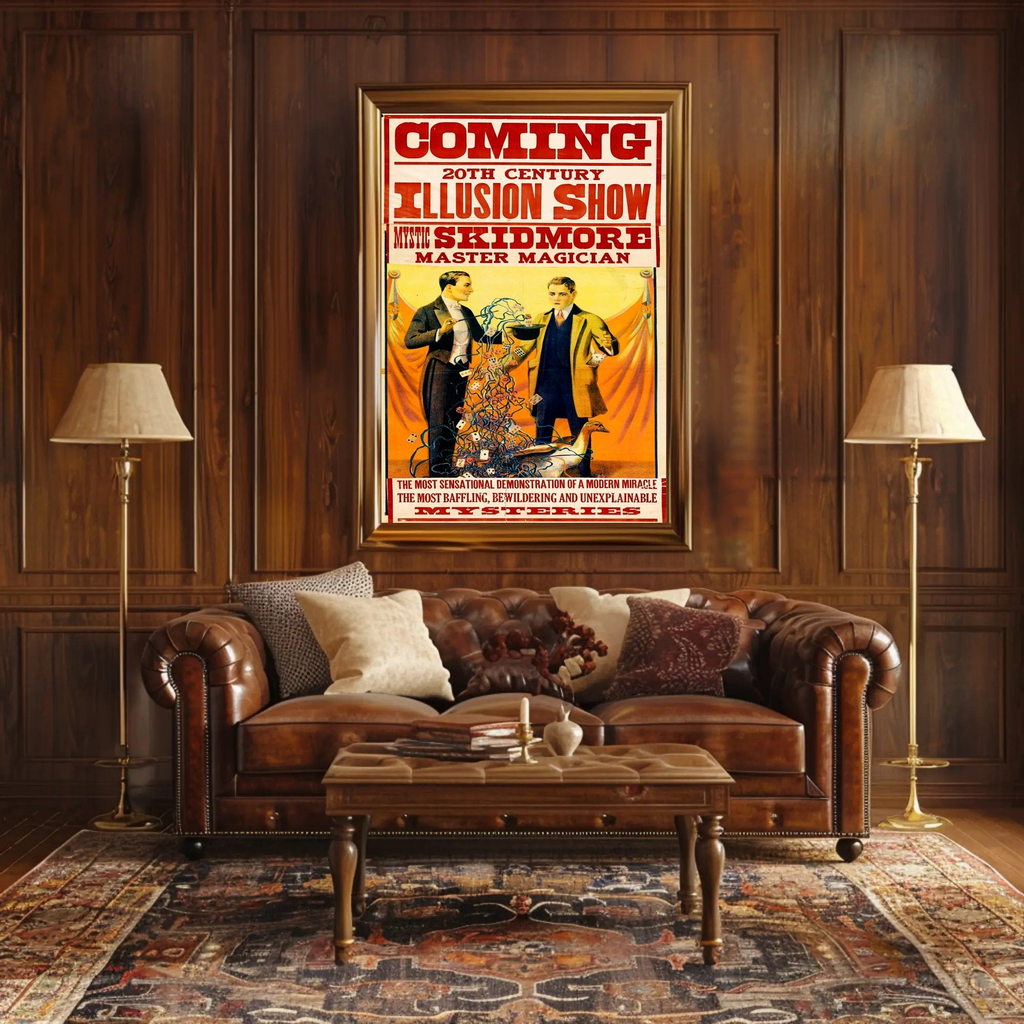 Magic Show Poster: Vintage-Style Theater Advertising