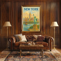 New York City Landmarks Poster