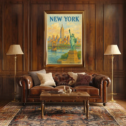 New York City Landmarks Poster