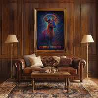 Zebra Duiker Mystical Wildlife Art Poster