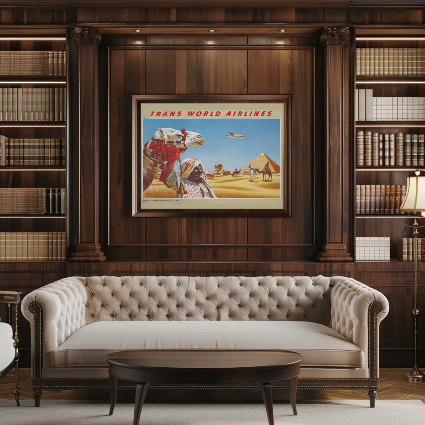 Egypt - Sphinx and Pyramids at Giza Poster