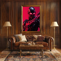Cybernetic Warrior Poster PosterGoat