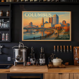 Columbus Travel Poster: Innovation and Tradition
