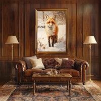 Winter Fox In The Snow Poster