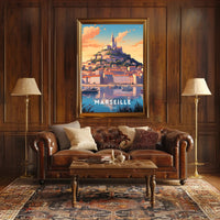 Marseille Notre-Dame de la Garde Travel Poster