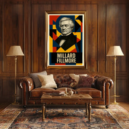 Millard Fillmore 13th President of the United States Abstract Pop Poster