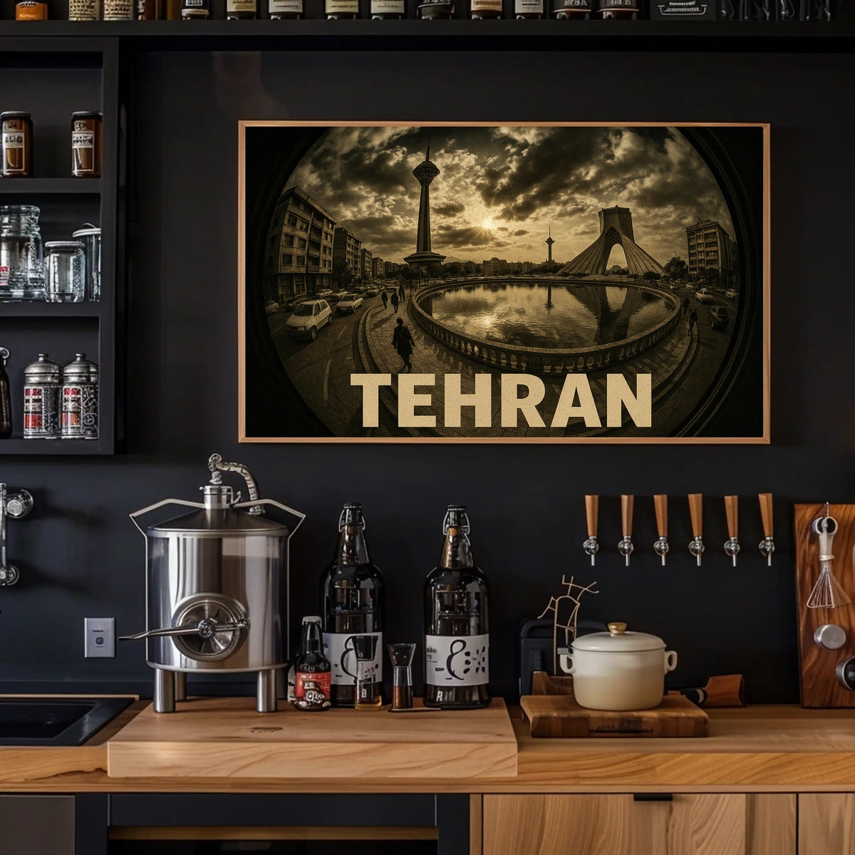 Tehran Cityscape Poster