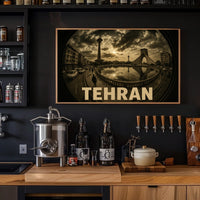 Tehran Cityscape Poster